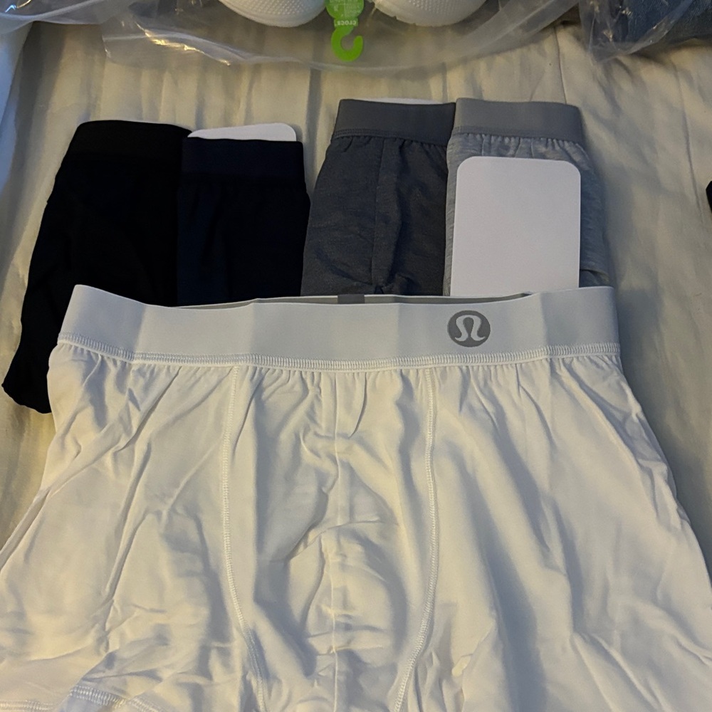 lululemon athletica Men’s Boxer Briefs - White, Black, Gray